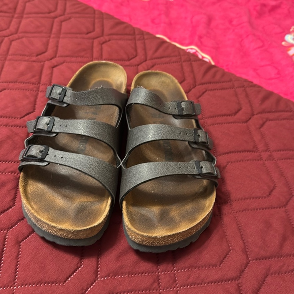 Gray Birkenstock sandals. Women’s EU size 40, US 9.5